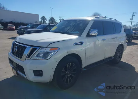 2017 Nissan Armada Platinum from USA, damaged, VIN JN8AY2ND3H9007573